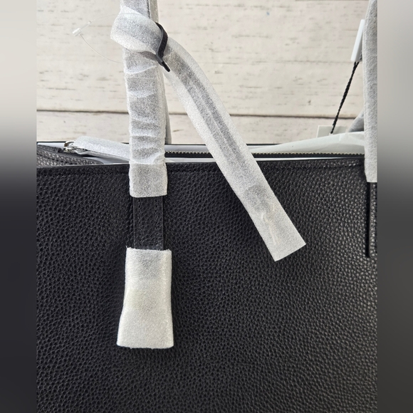 Marc Jacobs Grind Leather Black Tote Bag Women's Luxury Modern Contemporary - Picture 9 of 12